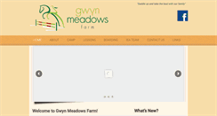 Desktop Screenshot of gwynmeadowsfarm.com