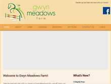 Tablet Screenshot of gwynmeadowsfarm.com